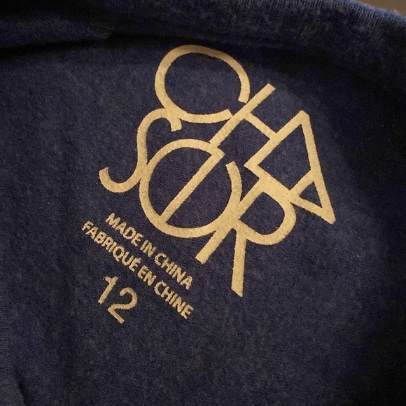 Chaser Girls' star RPET Bliss Knit Raglan Sweatshirt and sweatpants size 12​​​ - Picture 4 of 5